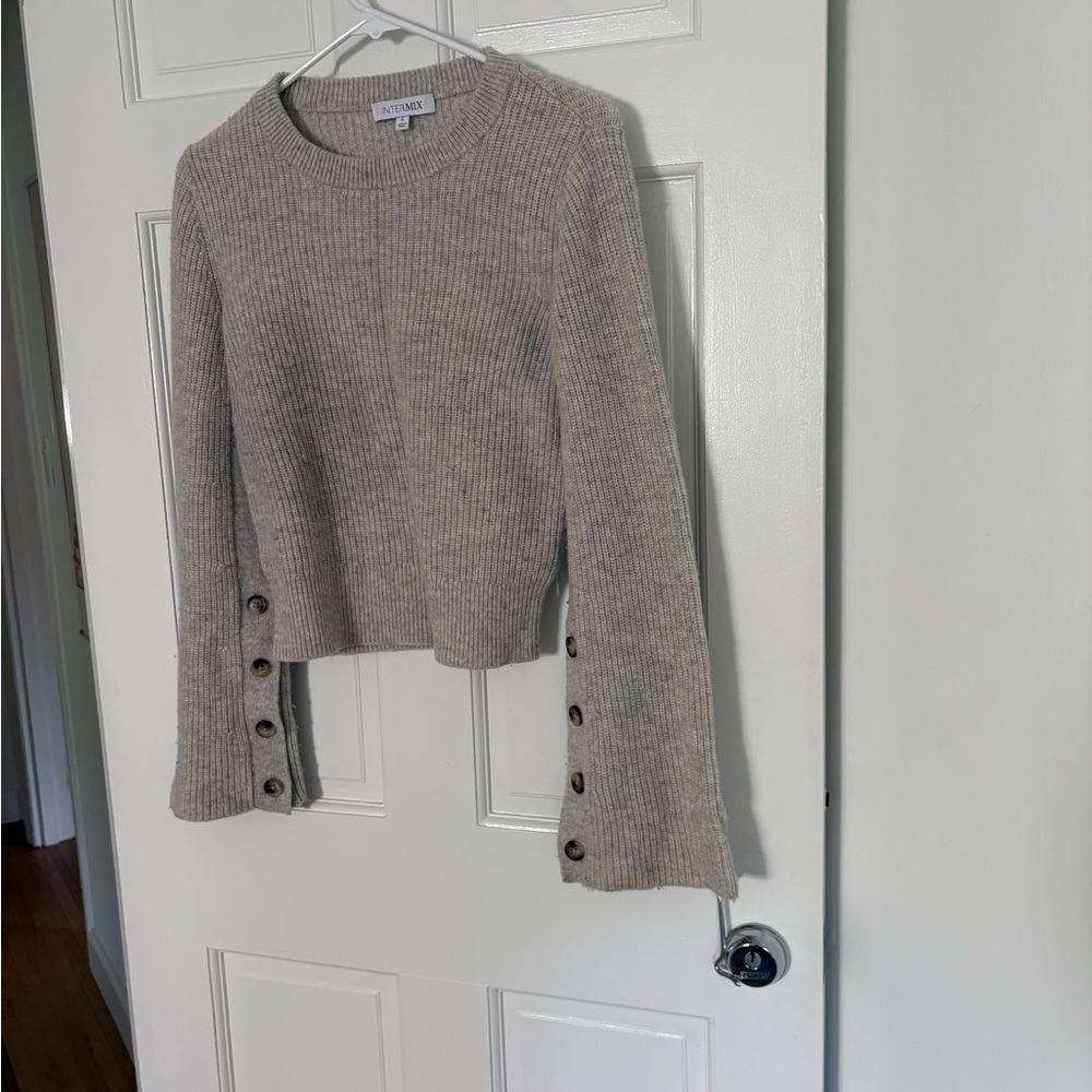INTERMIX Ribbed Knit Sweater